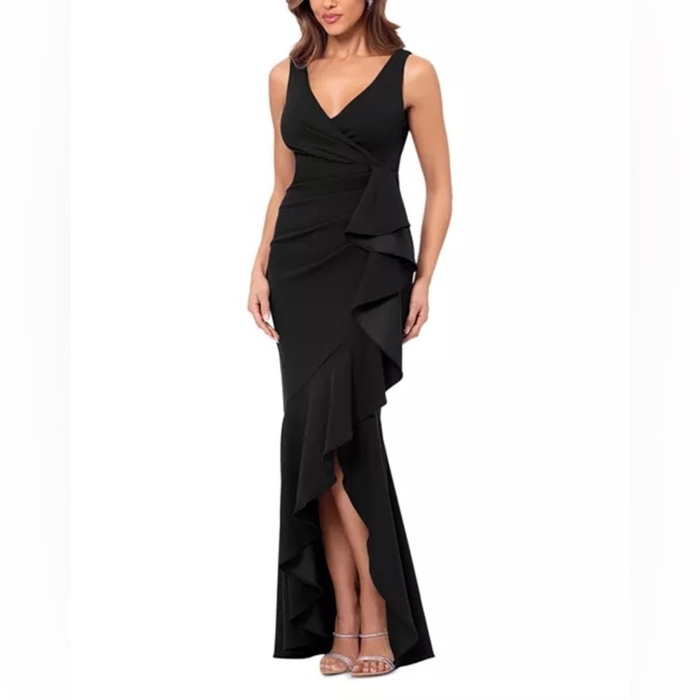 AQUA
Cascade Ruffle Gown - Exclusive - Picture 3 of 13